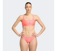 adidas Donna 3 Stripes V-Back Bikini Swimwear, Solar Turbo/Frozen Turbo, 48