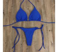 Bikini brasiliano Set Side Tie Beach Wear Rosso Bikini brasiliano | Per morbido tessuto in poliestere, stile benda per la parte superiore, nessun supporto in acciaio, comodo da indossare tutto