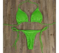 Bikini brasiliano Set Side Tie Beach Wear Rosso Bikini brasiliano | Per morbido tessuto in poliestere, stile benda per la parte superiore, nessun supporto in acciaio, comodo da indossare tutto