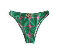 Bikini slip Chiara Ferragni A59054914 Donna colorazione verde con dettagli rosa