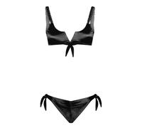 Bikini coordinato MeFui MF23-0012 Donna Nero Rosa