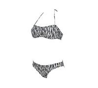 arena Allover Bikini Donna a Fascia, Costume da Bagno con Tessuto Stretch ad Asciugatura Rapida, Costume da Donna con Coppe Removibili e Top con Laccetti