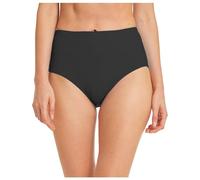 Bikini da donna nero a vita alta, slip retrò basic pancia, classico, costume da spiaggia brasiliano, slip per spiaggia, estate, nuoto, da donna, Nero , XL