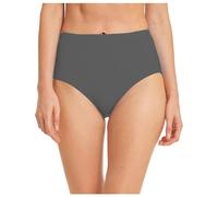 Bikini da donna nero a vita alta, slip retrò basic pancia, classico, costume da spiaggia brasiliano, slip per spiaggia, estate, nuoto, da donna, grigio., M