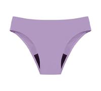 Bikini da donna, nero, a vita alta, stile retrò, per la pancia, classico, da spiaggia, a quattro strati, per evitare perdite laterali, A2-lilla, 3XL