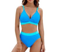 Bikini Donna Vita Alta Curvy Due Pezzi Costumi da Bagno Floreale Scollo a V Top Push Up Regolabile Costume da Bagno Hot Swimwear Beachwear Tutto Costumi Spiaggia 2024