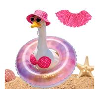 Bikini hawaiano con cappello e occhiali da sole