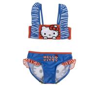 Bikini Hello Kitty - Costume da Bagno per Bambini, Regolabile, Leggero, Ideale per Estate, Spiaggia e Piscina, 2 Pezzi, Blu, 4 Anni
