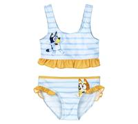 Bikini per bambini Bluey - Blu e giallo - Taglia 5 anni - Costume da bagno per bambina - 85% poliestere e 15% elastan 210 g/m2 - Asciugatura rapida - Prodotto originale disegnato in Spagna