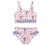 Bikini per bambini Gabby's Dollhouse - Rosa - Taglia 2 anni - Costume da bagno per bambina - 85% poliestere e 15% elastan - 210 g/m2 - Asciugatura rapida - Prodotto originale disegnato in Spagna