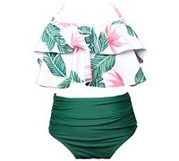 Bikini per Ragazze Gonna Surf Costumi Bagno da Estivi Camisole Top Coprire Pantaloncini Kids Ragazza Due Pezzi Abbigliamento Spiaggia Swimsuit Beachwear