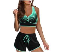 Bikini Per Signora Costumi Per Donne In Carne Bikini Blu E Bianco Costume Piscina Con Coppe Costumi Per Taglie Forti Costume Da Bagno Intero Sexy Costumi Da Bagno Tankini Taglie Forti Bride Costume