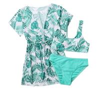 Bikini Ragazza Costume - Gonna Surf Costumi Bagno Costume due Pezzi Volant Set Costumi Bagno Bambina 2 Pezzi Set Estate Trikini Crop Top + Slip 1/2/3-Pezzi Beachwear Tankini Con Gonna Bagno