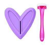 Bikini - Rasoio per Capelli da Donna, Bikini, Parti Private, Accessorio per la rimozione dei peli in plastica, 7 Modelli di rasatura Cuore