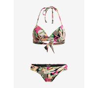 Bikini Roxy Printed Beach Classics Triangle verde arancione rosa donna - S