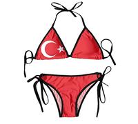 Bikini Set The South Korean Flag Elastico Costume da Bagno con Coppe Triangolo Bikini per Spiaggia Estate Sport S
