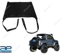 Bikini Soft Top Con Cinghie In Denim Nero Per Suzuki Samurai 1986-1995 AEs