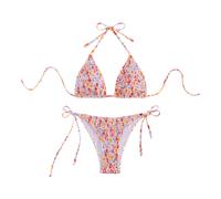 Bikini Triangolo femminile Mettono costumi da bagno a due pezzi per la