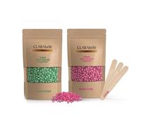 Bikini unisex brasiliano cera dura fagioli aloe vera e rosa rosa per viso cor...