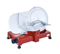 BIKITCHEN AS 2500 - Affettatrice professionale, 25 cm, smerigliatrice rimovibile, colore: Rosso