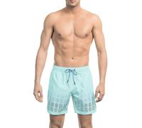 Bikkembergs Beachwear BKK1MBM02 Costume da Bagno Boxer Pantaloncini Uomo Celeste