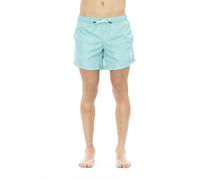 Bikkembergs Beachwear BKK1MBS05 Costume da Bagno Boxer Pantaloncini Uomo Celeste