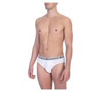 Bikkembergs BI Pack, Slip da Uomo, in Cotone Stretch M Bianco