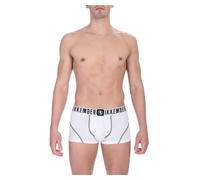 Bikkembergs BKK1UTR06BI Boxer Intimo Uomo Bipack 2 Pezzi Bianco