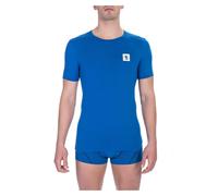 Bikkembergs BKK1UTS07BI T-shirt Maglietta Intima Uomo Bipack 2 Pezzi Blu