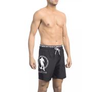 Bikkembergs Black Polyester Men Swim Short - XL