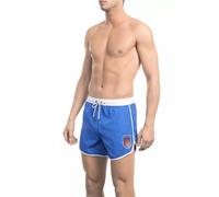 Bikkembergs Blue Polyester Men Swim Short - XL
