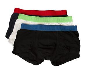 Bikkembergs Boxer Uomo Confezione 3 Pezzi Elastico a Vista Parigamba Articolo BKK1UTR04TR Tri-Pack Trunks, Assorted Color Black/Blue/White, L