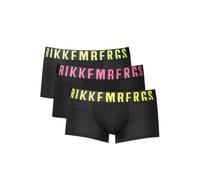 SLIP BOXER UOMO BIKKEMBERGS ELASTICO FLUO COTONE ELASTICIZZATO MUTANDE NERO