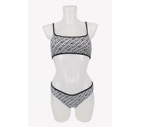 Bikkembergs Donna Bikini Set Taglia L Nero/Bianco Nuovo con Etichetta