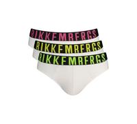 Bikkembergs Fluorescent White Polyester Men's Brief - XXL