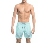 Bikkembergs Light Blue Polyester Men Swim Short - L