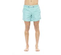 Bikkembergs Light Blue Polyester Men Swimwear - M