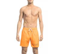 Bikkembergs Orange Polyester Men Swim Short - XL