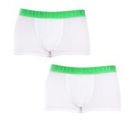 Bikkembergs Pack-2 Boxer da Uomo anatomici con Nastro alla Moda sul Davanti BKK1UTR04BI
