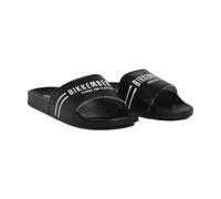 Bikkembergs Pantofole da spiaggia o piscina da uomo con strisce verticali della serie BKK3MSR02 con logo., Nero , 40 EU