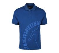 Bikkembergs - Polo in cotone elastan - - Tops - Uomo - Blu - L