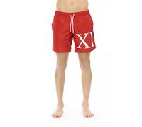 Bikkembergs Red Polyester Men Swim Short - L