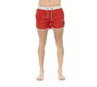 Bikkembergs Red Polyester Men Swim Short - S