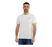 Bikkembergs - T-shirt dinamica e raffinata - - Tops - Uomo - Bianco - M