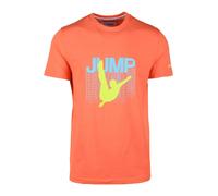 Bikkembergs - T-shirt in cotone ed elastan - - Tops - Uomo - Arancione - S