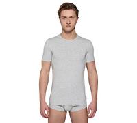 Bikkembergs T-Shirt Uomo Confezione 2 Magliette Manica Corta Girocollo Cotone Elasticizzato Bipack Articolo BKK1UTS01BI BI (M - EU M - US S - FR 3, Melange Grey)