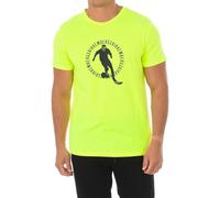 Bikkembergs - Magliette Gialla in Cotone con Stampa Frontale - - Tops - Uomo - Giallo - XL