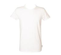 Bikkembergs T-Shirt Intima da Uomo, Girocollo in Cotone Stretch M Bianco