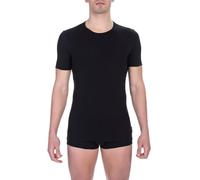Bikkembergs T-Shirt Intima da Uomo, Girocollo in Cotone Stretch M Nero