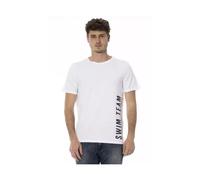 Bikkembergs, ,Tops ,Uomo ,Bianco ,M T-shirt Uomo in Cotone Bianco
